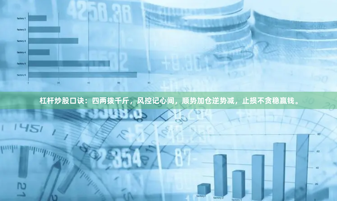 杠杆炒股口诀：四两拨千斤，风控记心间，顺势加仓逆势减，止损不贪稳赢钱。